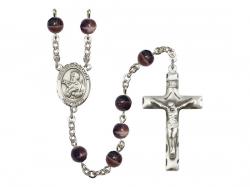  St. Francis Xavier Centre Rosary w/Brown Beads 