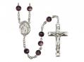  St. Gabriel the Archangel Centre Rosary w/Brown Beads 