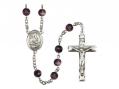  St. Gerard Majella Centre Rosary w/Black Onyx Beads 