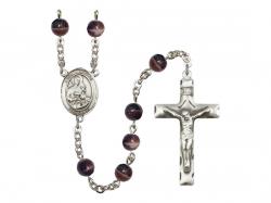  St. Gerard Majella Centre Rosary w/Brown Beads 