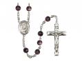  St. Jason Centre Rosary w/Brown Beads 