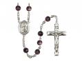  St. John the Apostle Centre Rosary w/Brown Beads 