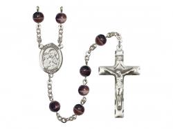  St. Joseph Centre Rosary w/Brown Beads 