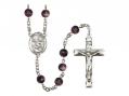  St. Kevin Centre Rosary w/Brown Beads 