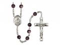  St. Lawrence Centre Rosary w/Brown Beads 