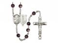  St. Luke the Apostle/Doctor Centre Rosary w/Brown Beads 