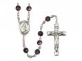  St. Peter the Apostle Centre Rosary w/Brown Beads 