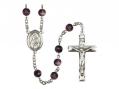  St. Rita of Cascia Centre Rosary w/Brown Beads 