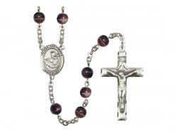  St. Thomas Aquinas Centre Rosary w/Brown Beads 