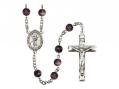  St. Marcellin Champagnat Centre Rosary w/Brown Beads 