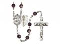  St. Cosmas & Damian/Doctors Centre Rosary w/Brown Beads 