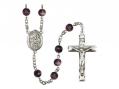  St. Jerome Centre Rosary w/Brown Beads 