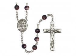  St. Germaine Cousin Centre Rosary w/Brown Beads 