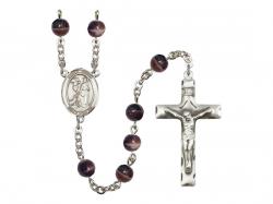  St. Roch Centre Rosary w/Brown Beads 