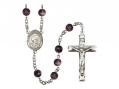  St. Louis Marie de Montfort Centre Rosary w/Brown Beads 