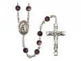  St. Raymond of Penafort Centre Rosary w/Brown Beads 