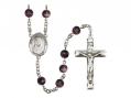  St. Pauline Visintainer Centre Rosary w/Brown Beads 