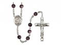  St. Dismas Centre Rosary w/Brown Beads 
