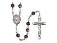  St. Kateri Tekakwitha Centre Rosary w/Brown Beads 