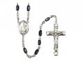  St. Andrew the Apostle Center Rosary w/Black Onyx Beads 