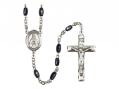  St. Blaise Center Rosary w/Black Onyx Beads 