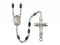  St. Benjamin Center Rosary w/Black Onyx Beads 