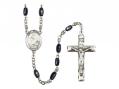  St. Charles Borromeo Centre Rosary w/Black Onyx Beads 