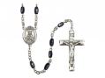  St. Henry II Centre Rosary w/Black Onyx Beads 