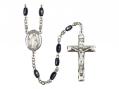  St. Justin Centre Rosary w/Black Onyx Beads 