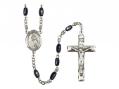  St. Joan of Arc Centre Rosary w/Black Onyx Beads 