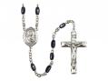  St. John the Apostle Centre Rosary w/Black Onyx Beads 