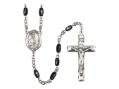  St. Jude Thaddeus Centre Rosary w/Black Onyx Beads 