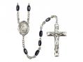  St. Bonaventure Centre Rosary w/Black Onyx Beads 