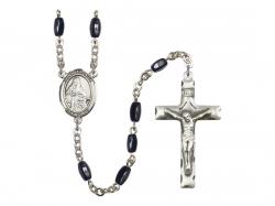  St. Veronica Centre Rosary w/Black Onyx Beads 
