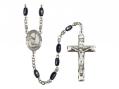  St. Pio of Pietrelcina Centre Rosary w/Black Onyx Beads 