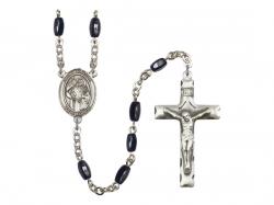  St. Ursula Centre Rosary w/Black Onyx Beads 