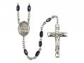  St. Germaine Cousin Centre Rosary w/Black Onyx Beads 