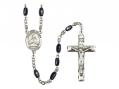  St. John Vianney Centre Rosary w/Black Onyx Beads 