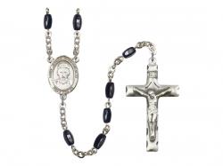  St. Joseph Freinademetz Centre Rosary w/Black Onyx Beads 