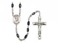  St. Pius V Centre Rosary w/Black Onyx Beads 