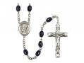  St. Apollonia Center Rosary w/Black Onyx Beads 