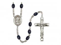  St. John Bosco Centre Rosary w/Black Onyx Beads 