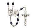  St. Joan of Arc/Coast Guard Centre Rosary w/Black Onyx Beads 