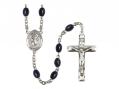  St. John the Baptist Centre Rosary w/Black Onyx Beads 