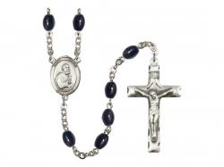  St. Peter the Apostle Centre Rosary w/Black Onyx Beads 