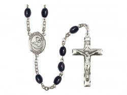  St. Thomas Aquinas Centre Rosary w/Black Onyx Beads 