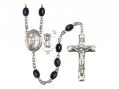  St. Christopher/Volleyball Centre Rosary w/Black Onyx Beads 