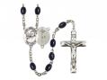  St. John Paul II Centre Rosary w/Black Onyx Beads 
