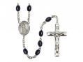  St. Anne Center Rosary w/Black Onyx Beads 