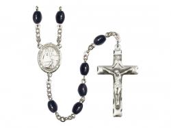  St. Jeanne Chezard de Matel Centre Rosary w/Black Onyx Beads 
